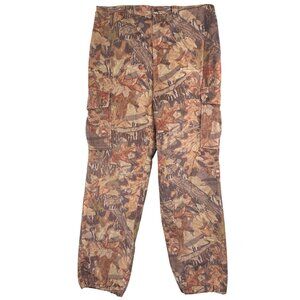 Woolrich Mossy Oak Pants Men M Camo Hunting Saddlecloth Cargo Waist Straps